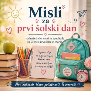 Misli za prvi šolski dan